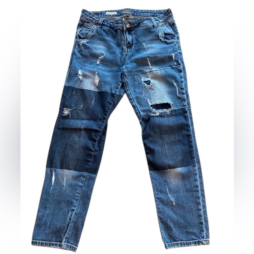 Kut Women’s Zoey’s Boyfriend 8 distressed cotton New without tag Anthropologie